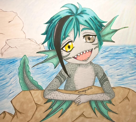 Merchild Floyd (Alcohol Markers, Colored Pencils)