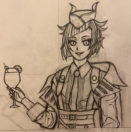 Traditional Lilia Sketch